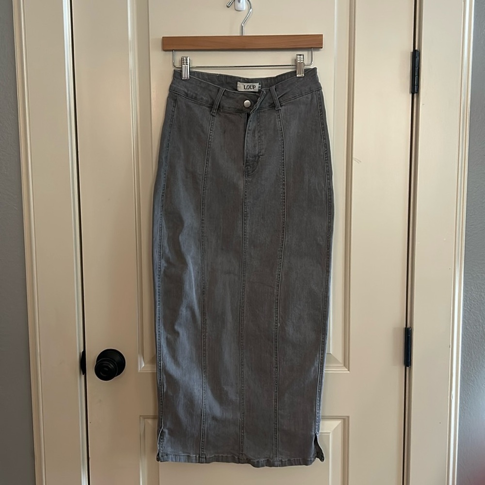 Loup Maxi Denim Skirt